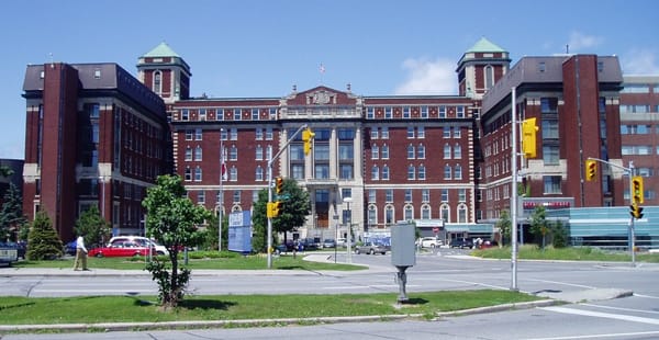 A photograph of the Ottawa Civic Hospital