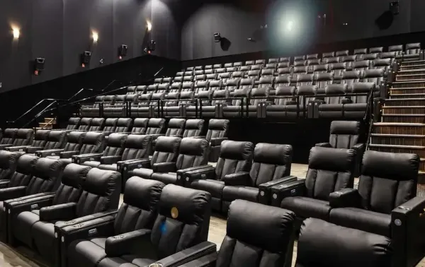 A movie theatre auditorium